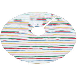 Moderne Kleurrijke Heldere Kerstmisstrepen Kerstboom Rok