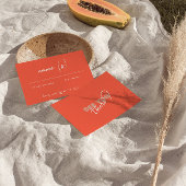 Moderne Kleurrijke Heldere Retro Funky Bruiloft De RSVP Kaartje