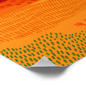 Moderne, kleurrijke Herfsten, Hallo herfst Poster (Hoek)