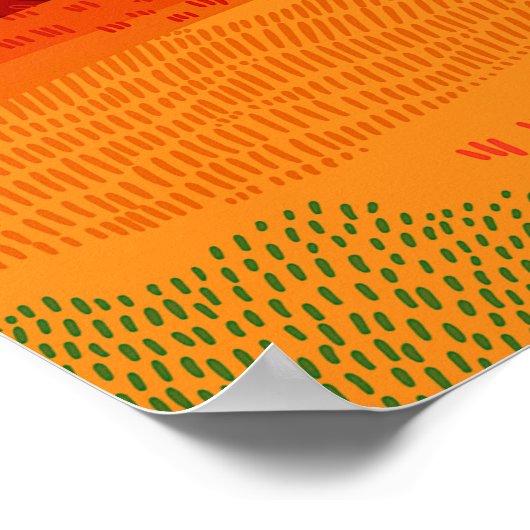 Moderne, kleurrijke Herfsten, Hallo herfst Poster (Hoek)