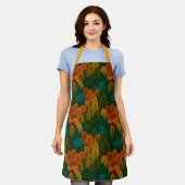 Moderne kleurrijke Herfsten Schort (Gedragen)