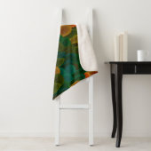 Moderne kleurrijke Herfsten Sherpa Deken (In situ)