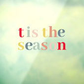 Moderne Kleurrijke Het Is De Tijd Van Het Jaar Fee Raamsticker (Vel 3)