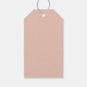 Moderne, kleurrijke Ho Ho-Feestdagen Cadeaulabel (Achterkant)