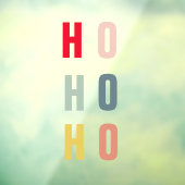 Moderne Kleurrijke Ho Ho Ho Vakantie Ramenstickers Raamsticker (Vel 3)
