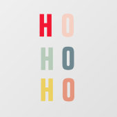 Moderne Kleurrijke Ho Ho Ho Vakantie Ramenstickers Raamsticker (Vel)