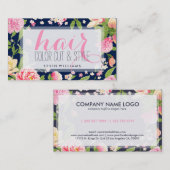 Moderne kleurrijke illustratie van vloeren Hair St Visitekaartje (Voorkant / Achterkant)