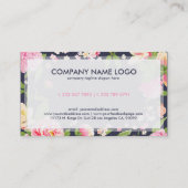 Moderne kleurrijke illustratie van vloeren Hair St Visitekaartje (Achterkant)