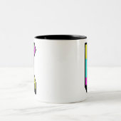 Moderne kleurrijke Initiaal K Mok (Center)