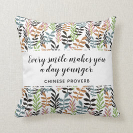 Moderne kleurrijke inspiratie zijn een gelukkig ci kussen