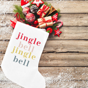 Moderne Kleurrijke Jingle Bell Jingle Bell Kleine Kerstsok