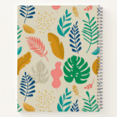 Moderne Kleurrijke Jungle Luipaard Naam Notitieboek (Achterkant)