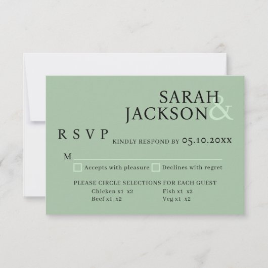 Moderne, kleurrijke Kaart voor eenvoudige letterty (Voorkant)