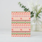 Moderne Kleurrijke Kerstboom Schildering Briefkaart (Staand voorkant)