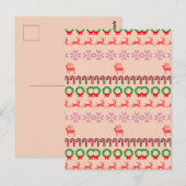 Moderne Kleurrijke Kerstboom Schildering Briefkaart (Voorkant / Achterkant)