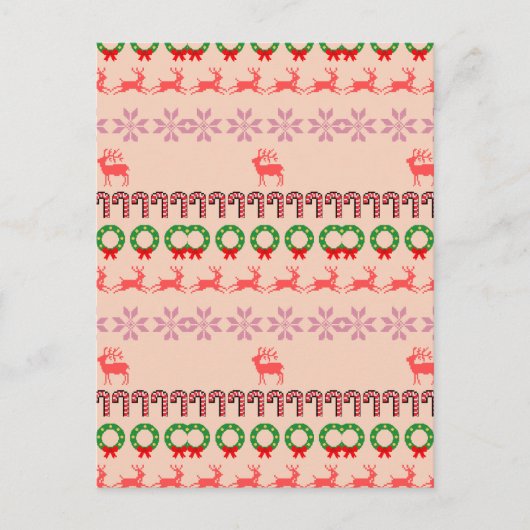 Moderne Kleurrijke Kerstboom Schildering Briefkaart (Voorkant)