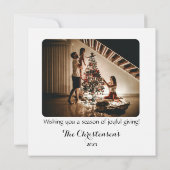 Moderne kleurrijke kerstcadeaus Kerst Kaart (Achterkant)