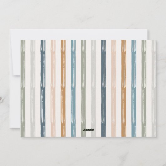 Moderne, kleurrijke kerstfoto feestdagenkaart (Achterkant)