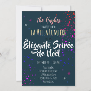 Moderne Kleurrijke Kerstvakantie Feestkaart Famili Kaart