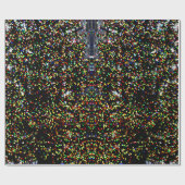 Moderne kleurrijke kerstverlichting blokjes feeste cadeaupapier (Vlak)