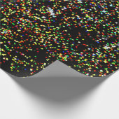 Moderne kleurrijke kerstverlichting blokjes feeste cadeaupapier (Hoek)