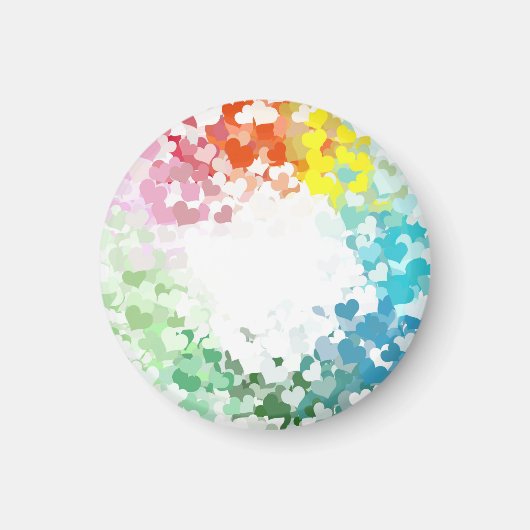 Moderne kleurrijke kunst Aangepaste lege Sjabloon Magneet (Voorkant)