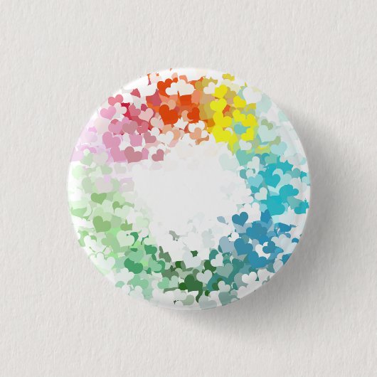 Moderne kleurrijke kunst Aangepaste lege Sjabloon Ronde Button 3,2 Cm (Voorkant)