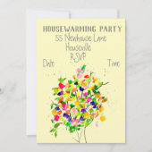 Moderne, kleurrijke kunstboomkwekerij kaart (Voorkant)