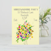 Moderne, kleurrijke kunstboomkwekerij kaart (Staand voorkant)