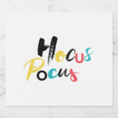 Moderne, kleurrijke, leuke, coole, trendy Hocus Po Bier Etiket (Enkel label)