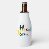 Moderne, kleurrijke, leuke, coole, trendy Hocus Po Flesjeskoeler (Fles Voorkant)