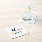 Moderne, kleurrijke, leuke, coole, trendy Hocus Po Kartonnen Onderzetters (Insitu)