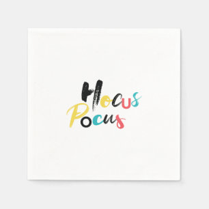 Moderne, kleurrijke, leuke, coole, trendy Hocus Po Servet