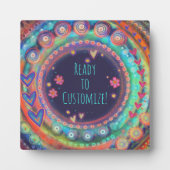 Moderne Kleurrijke Leuke Inspirativiteit Gepersona Fotoplaat (Voorkant)