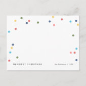 Moderne kleurrijke lichtfoto feestdagenkaart (Voorkant)