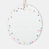 Moderne kleurrijke lichtfoto keramisch ornament (Links)