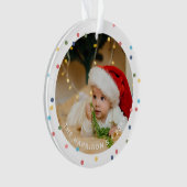 Moderne kleurrijke lichtfoto ornament (voorkant)