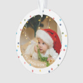 Moderne kleurrijke lichtfoto ornament (voorkant)