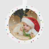 Moderne kleurrijke lichtfoto ornament (voorkant)