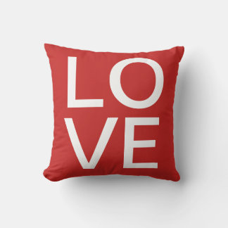 Moderne Kleurrijke Liefde Rood Kussen