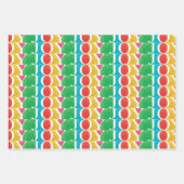 MODERNE kleurrijke LIEFDE VREUGDE Vrolijke Kerstmi Inpakpapier Vel (Voorkant 3)