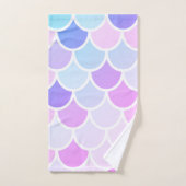 Moderne kleurrijke, liefdevolle Mermaid Seamless P Bad Handdoek (Handdoek)