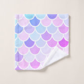 Moderne kleurrijke, liefdevolle Mermaid Seamless P Bad Handdoek (Wasdoekje)