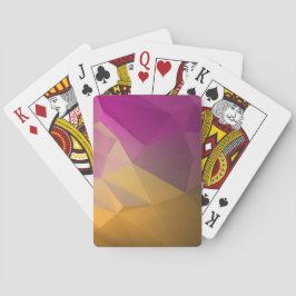 Moderne kleurrijke low-poly speelkaarten