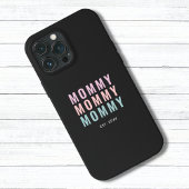 Moderne Kleurrijke Mam Tekst iPhone Hoesje