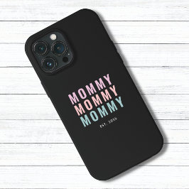 Moderne kleurrijke mama tekst Case-Mate iPhone case