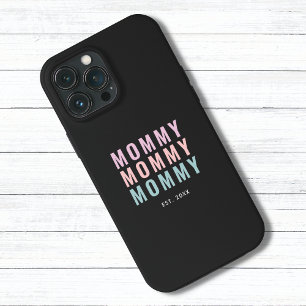 Moderne kleurrijke mama tekst Case-Mate iPhone case