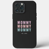 Moderne kleurrijke mama tekst Case-Mate iPhone case (Achterkant)
