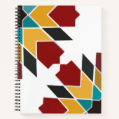 Moderne, kleurrijke marokkaanse tegels notitieboek (Voorkant)