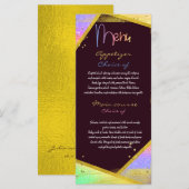 Moderne kleurrijke menukaart (Voorkant / Achterkant)